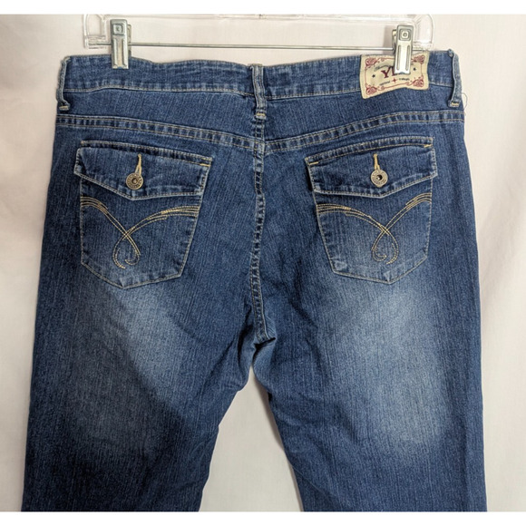 y2k YMI Medium Wash Low Rise Bootcut Jeans Size 13 29L SH3 Boho Grunge Retro - Picture 5 of 9